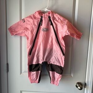 Pink Tuffo Muddy Buddy Rain Suit. 12 months